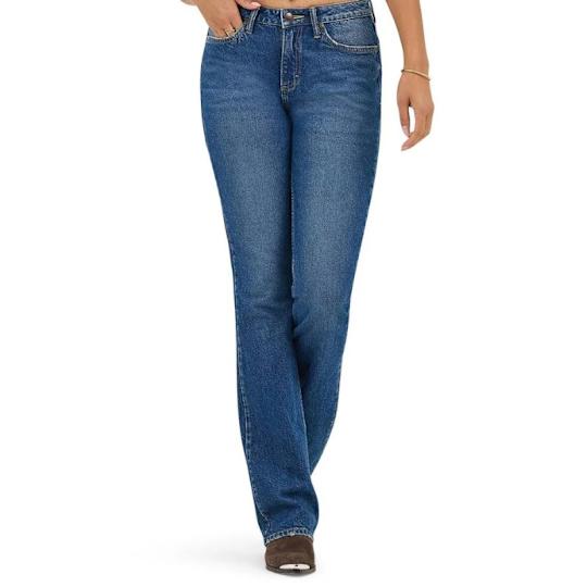 The Boot High Waist Bootcut Jeans on model 