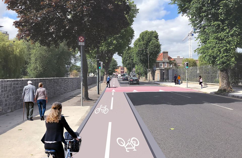 An artist's rendering of the Dodder Greenway, on which works will begin in the summer