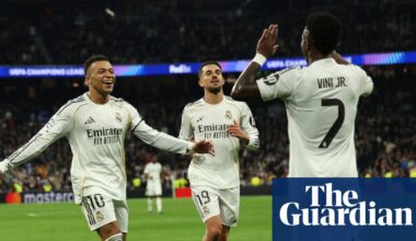 Mbappé and Vinícius lead Real Madrid resurgence as Monaco are hit for six | Champions League