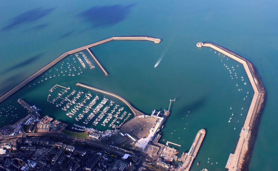 Dún Laoghaire will be transformed into a 'living harbour'. Photo: Irish Air Corps