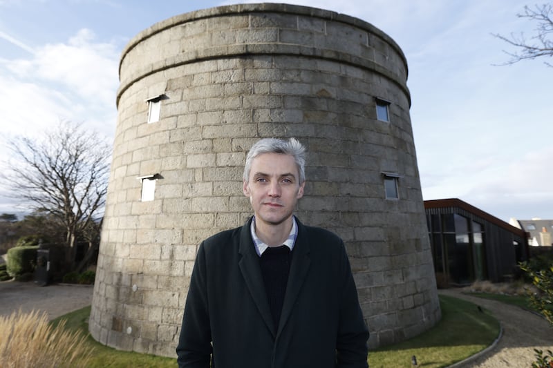 Rob Doyle at the Martello tower where he lives. Photograph: Nick Bradshaw