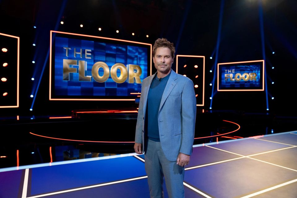 Rob Lowe on the set of his game show ‘The Floor’, which is filmed in Ardmore Studios in Co Wicklow