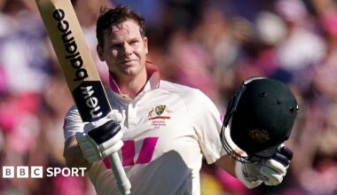 BBC Sport microphone and phone