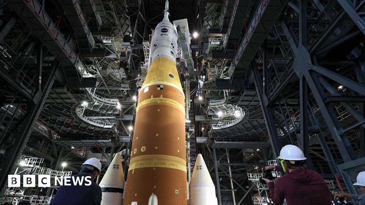 Nasa Artemis II: Rocket moves to launch pad ahead of first crewed Moon mission in decades - follow live