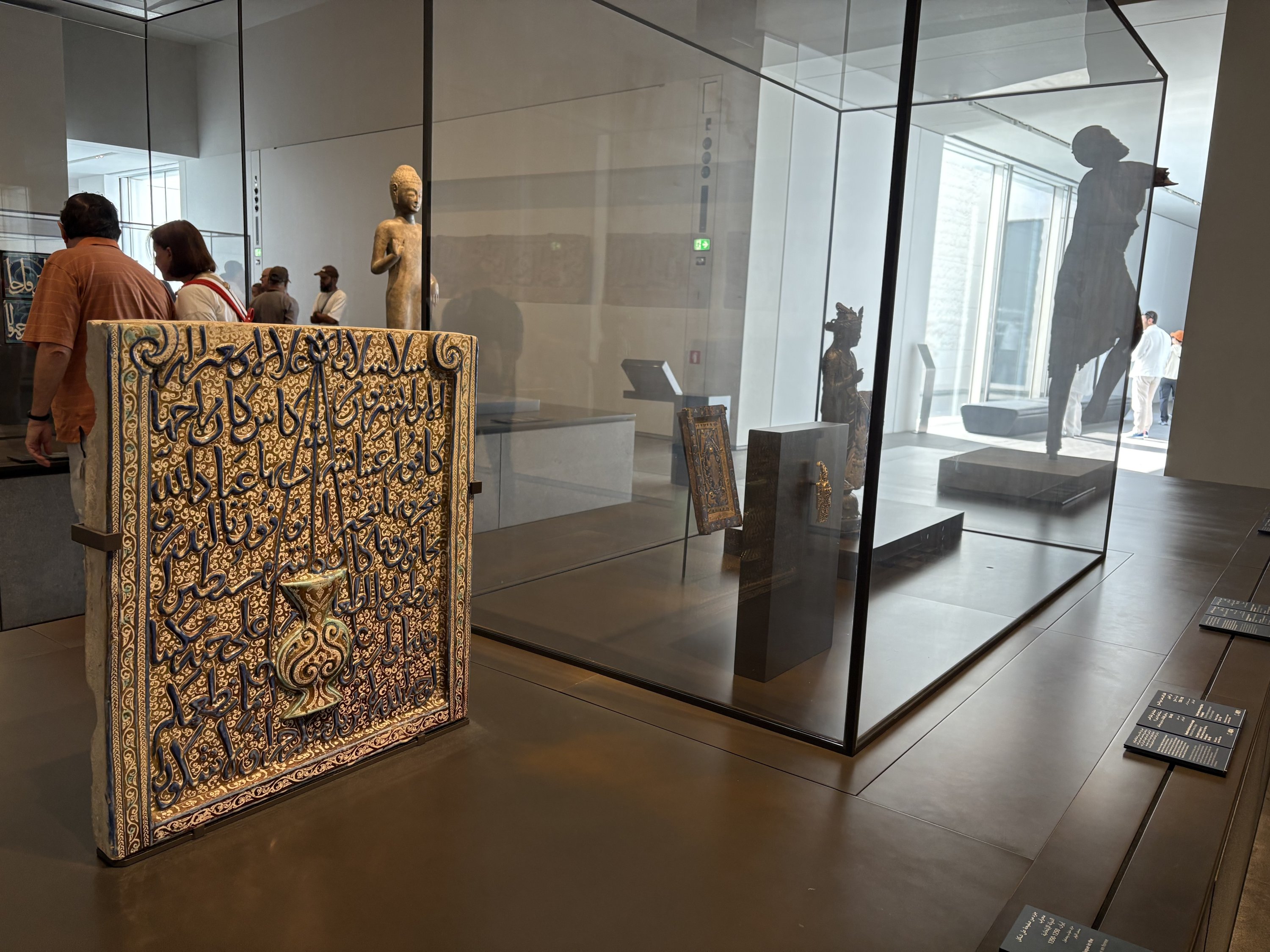 Artifacts on display at the Louvre Abu Dhabi, Abu Dhabi, United Arab Emirates, Dec. 7, 2025. (Photo by Funda Karayel)