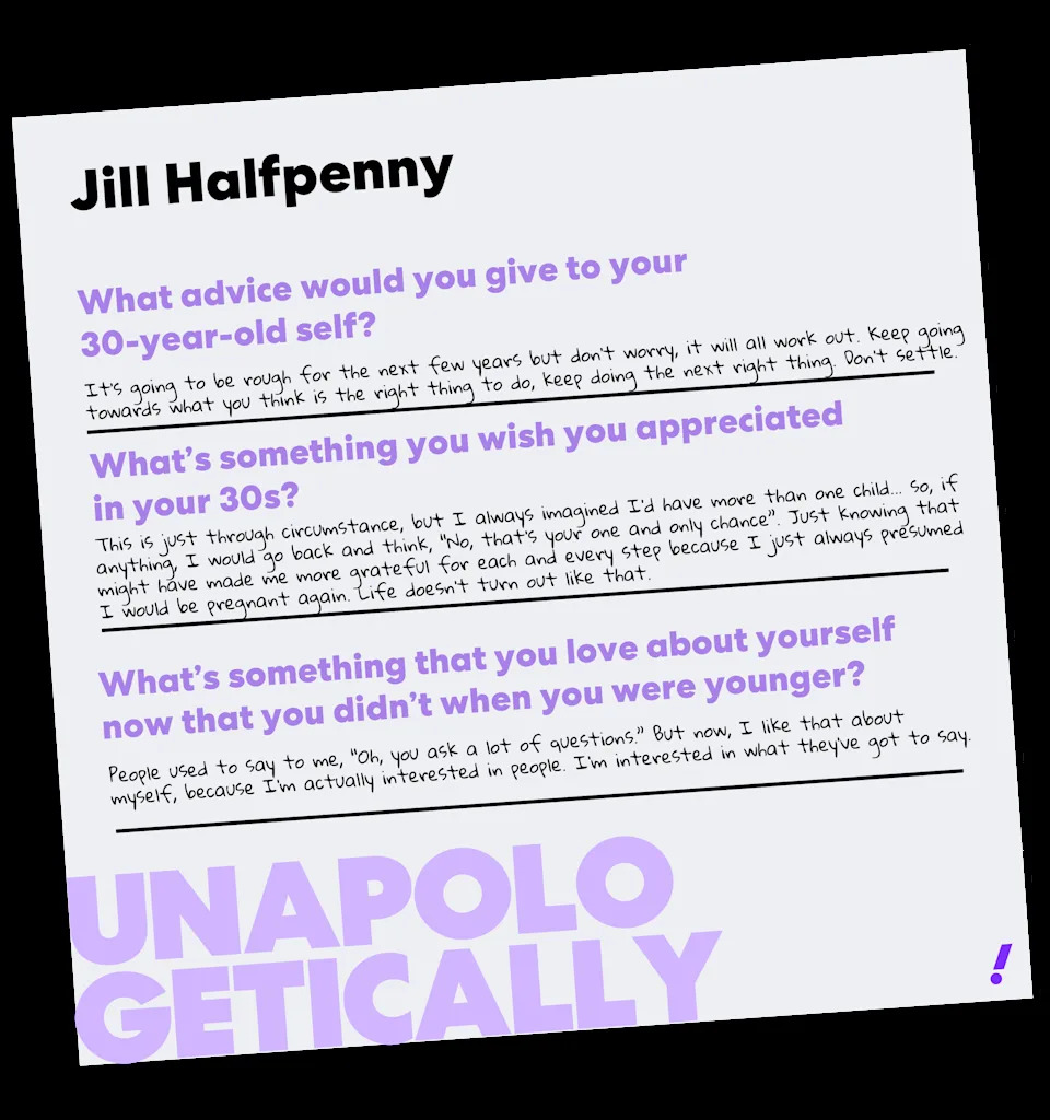 Jill Halfpenny's Unapologetically interview (Yahoo)