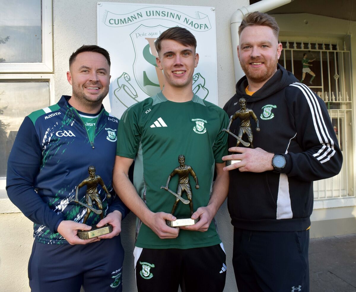 Winning Trio at the St. Vincent's GAA Dave McCarthy Memorial Poc Fada were Darren O'Regan, Kane Murphy and Ryan Phelan. Picture: Mike English
