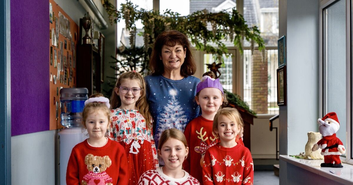 Cork pupils were treated to festive meal with visit from special guest