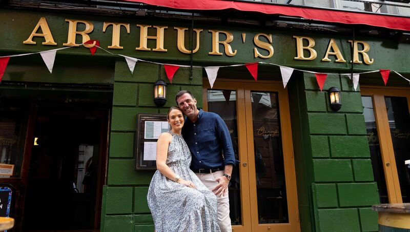 Cliodhna Octigan Montgomery​ and Paul Montgomery at the reimagined Clancy’s Bar which added a new Arthur’s Bar area as part of its reimaginging in July 2025. Picture: Alison Miles /OSM Photo