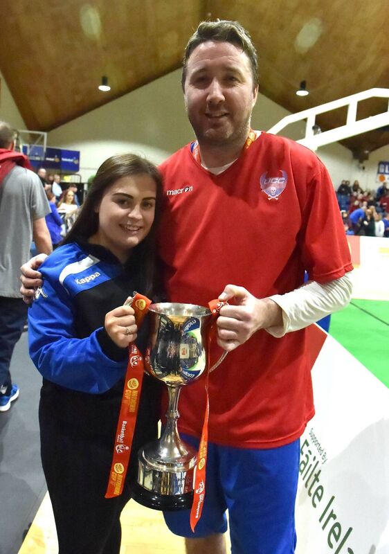 Blue Demons' Shane Coughlan with his number one fan Katie Griffin. Picture: Eddie O'Hare 