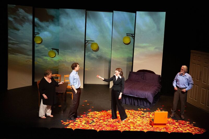 Dylan Kennedy and Jenny Fennessy (centre) with Mary Flavin-Colbert and Seán Ahern in rehearsals for Lovesong. Picture: Keith Currams