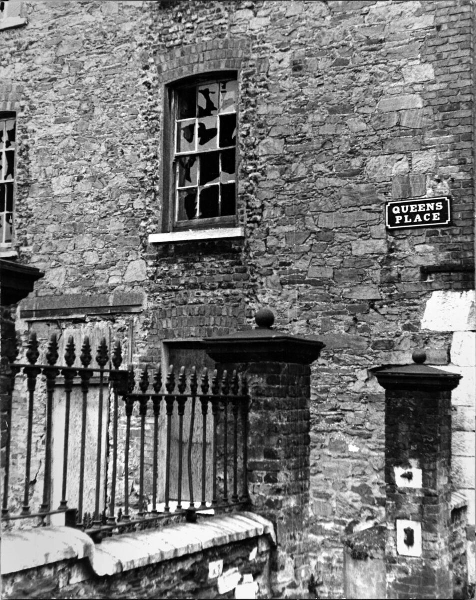 Queen's Place (now demolished), near Clarkes Bridge, Cork pictured in 1975. 