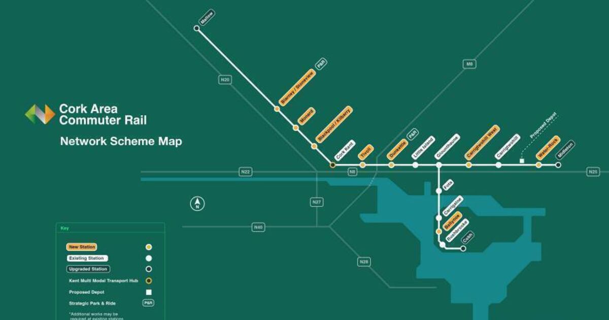 Work on two new Cork rail stations is on track for 2026