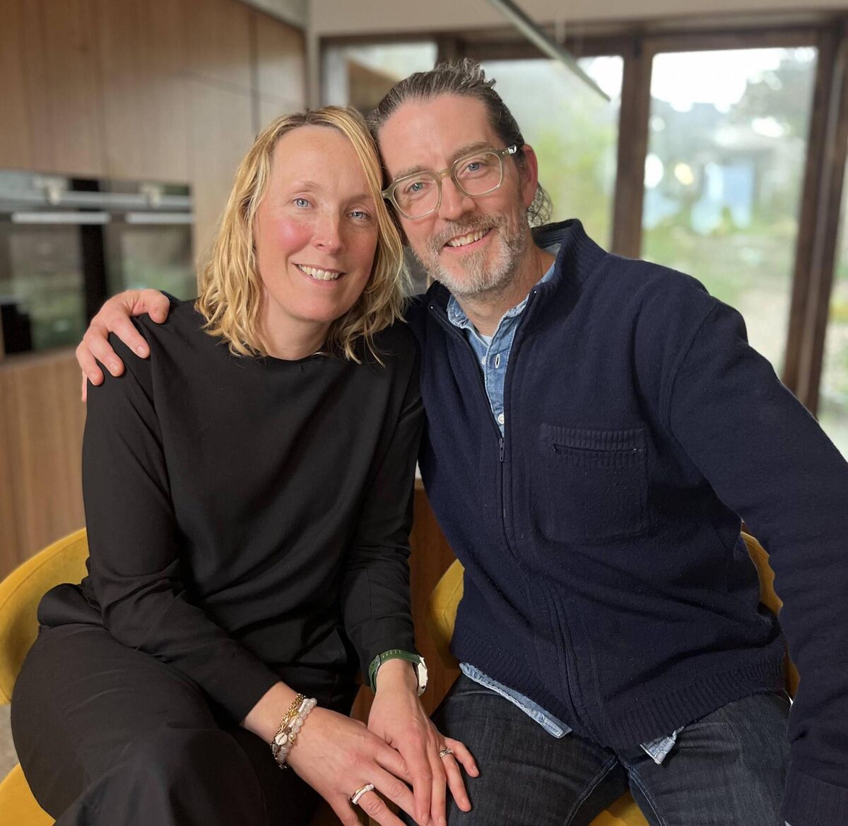 Homeowners Norita and Louis O'Donoghue.