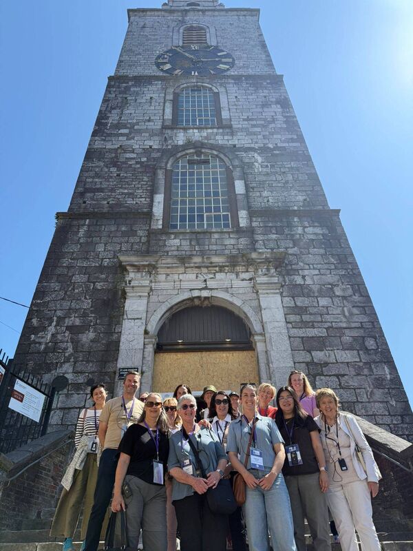 A group of visiting Australians in Cork on the Mary Aikenhead trail.