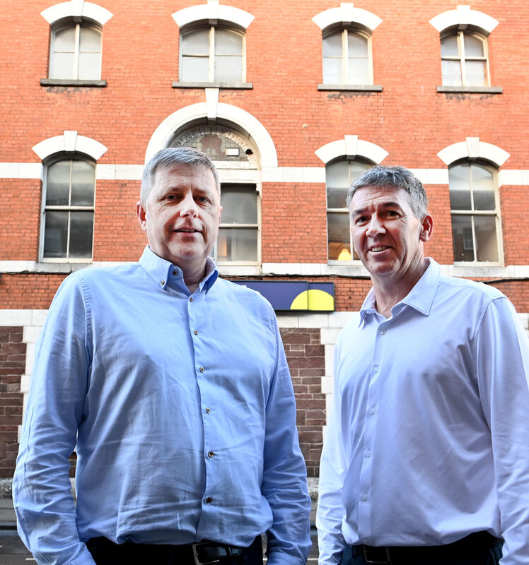  Eamonn Gahan and Dave Deady, Directors at Deady Gahan Architects outside their new MacCurtain Street offices in Cork city. Picture: Larry Cummins