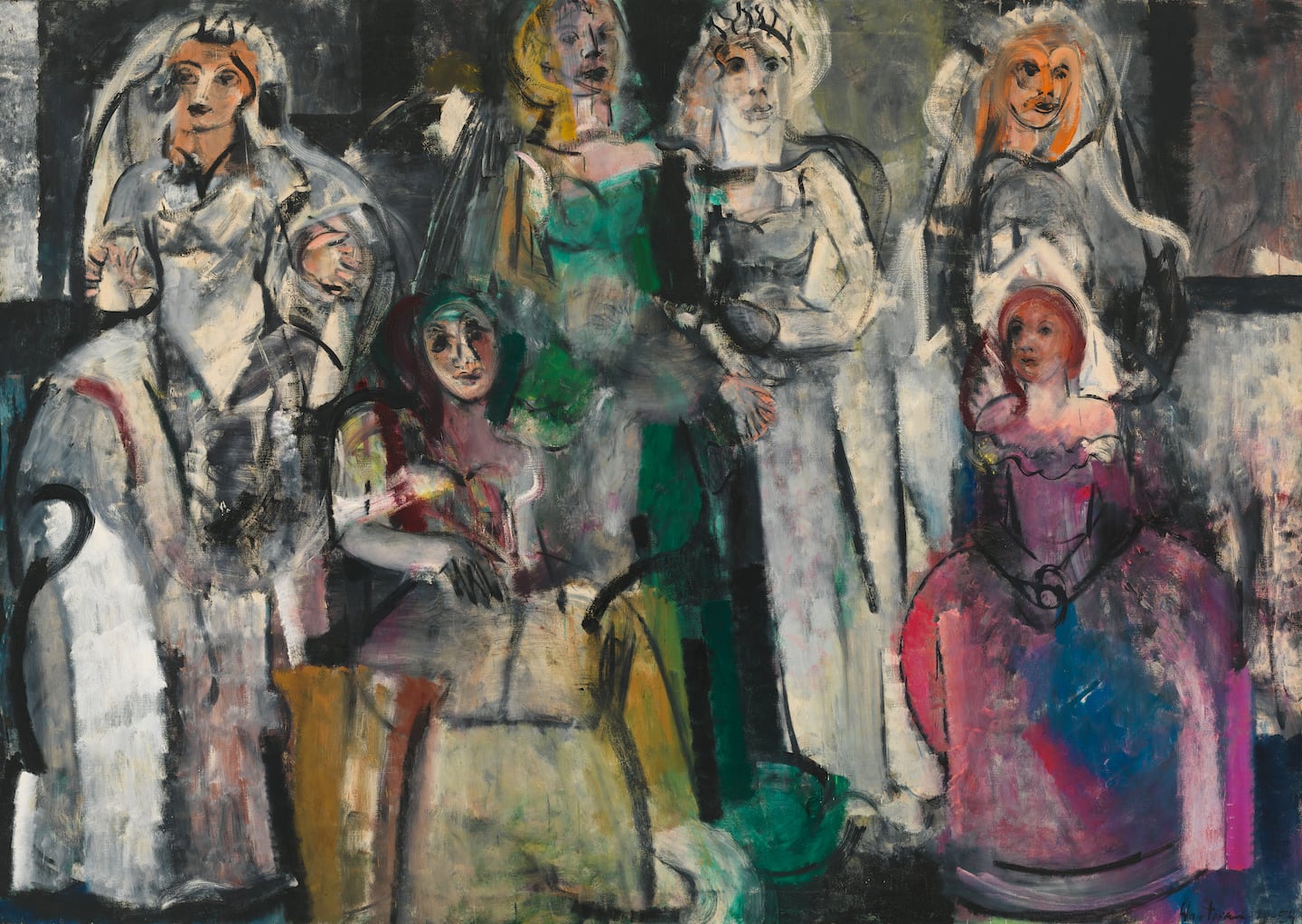 Grace Hartigan, "Grand Street Brides," 1954. © Whitney Museum of American Art/Licensed by Scala/Art Resource, NY.