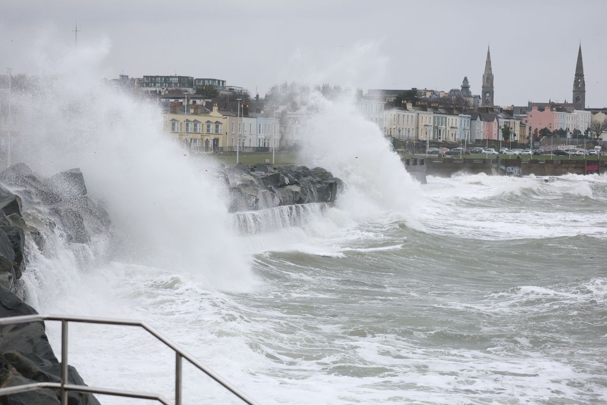 Rough weather pictured at  Dun Laoghaire,Co Dublin during Storm Eowyn....
