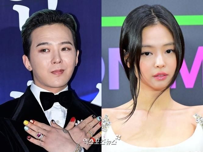 G-Dragon, left, and Jennie / Xportsnews