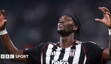 Tammy Abraham playing for Besiktas