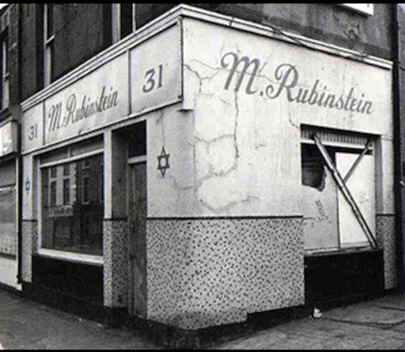Maer Rubinstein & Sons on Clanbrassil Street in Dublin, a Kosher butcher started by Davis’s maternal great-grandfather. Photograph courtesy of the Irish Jewish Museum
