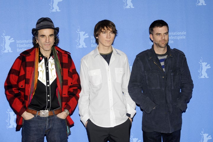 Daniel Day Lewis, Paul Dano and director Paul Thomas Anderson at the "There Will Be Blood" photo call during the 58th Berlinale Film Festival in 2008.