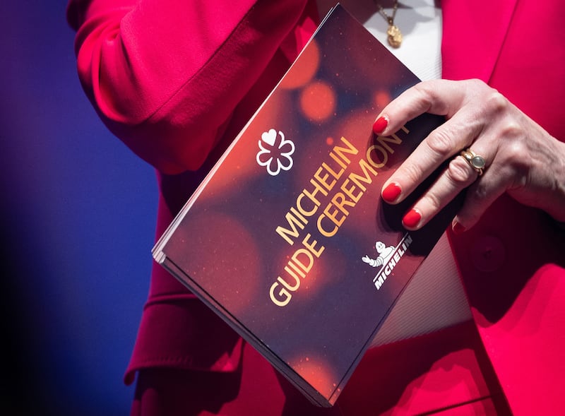The presentation ceremony for the Michelin guide. Photograph: Benoit Doppagne/AFP