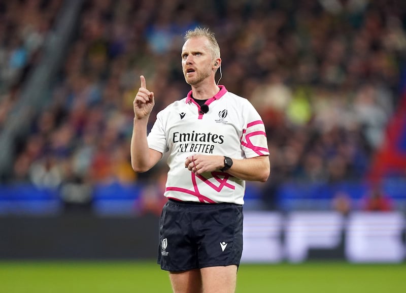 Rugby referee Wayne Barnes, who labelled social media abuse towards him and his family as 'vile'. Photograph: Mike Egerton/PA