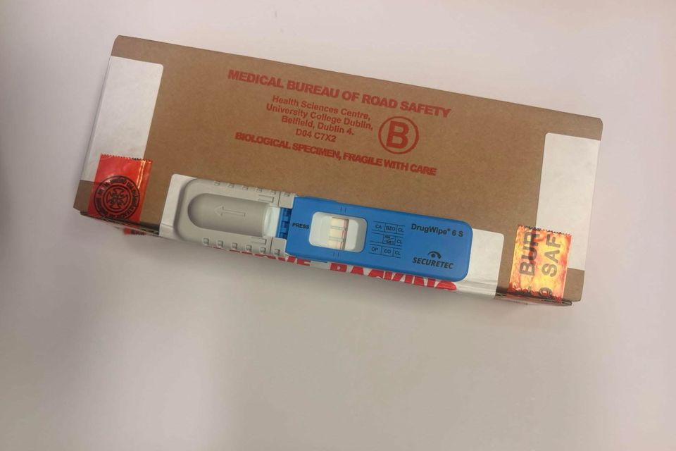 A roadside oral fluid test was conducted.