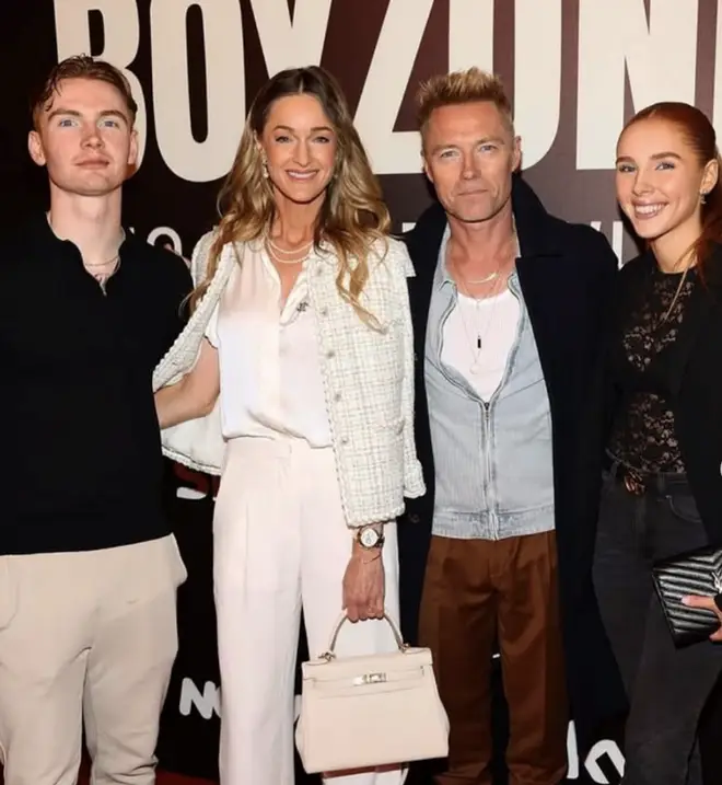 Jack Keating, Storm Keating, Ronan Keating and Ali Keating