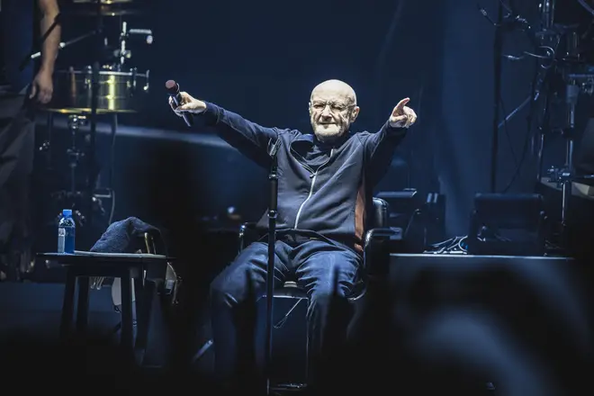 Phil Collins and Genesis perform in Berlin in 2022.
