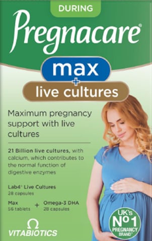 Vitabiotics Pregnacare Max + Live Cultures