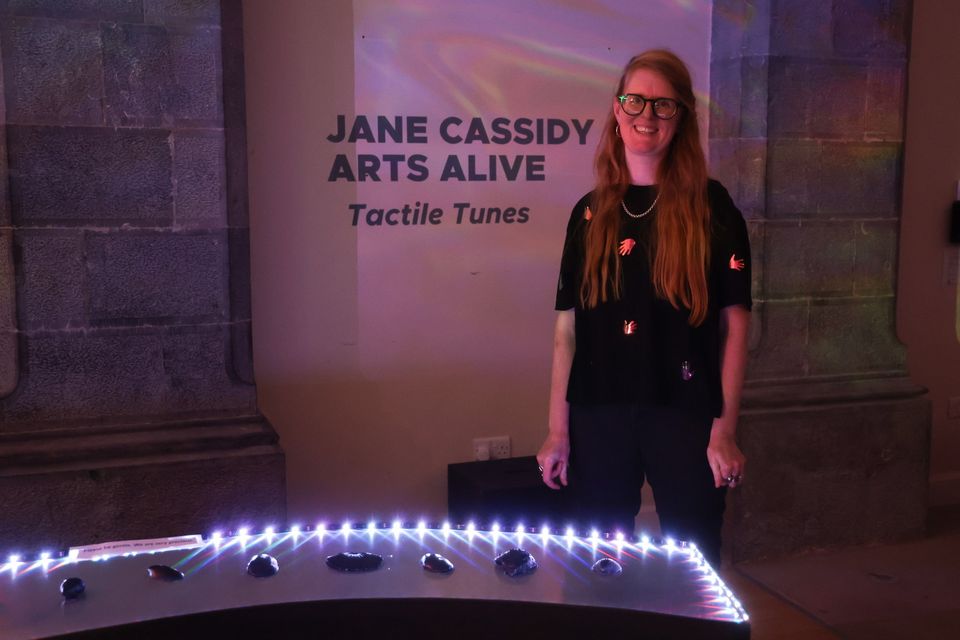 Jane Cassidy at Tactile Tunes, GIAF.  Photo: Emilija Jefremova