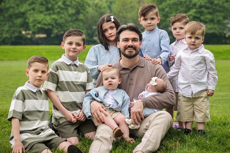 Gerard Jordan met his partner Jo 11 years ago and have eight children together, with one on the way (Photo: Gerry Mooney)