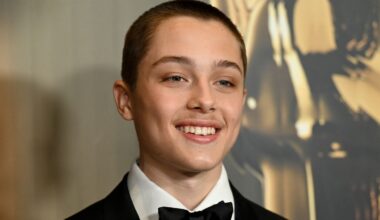 Knox Jolie-Pitt shows off his edgy street style with dyed blonde hair and Cinnamoroll sweatshirt