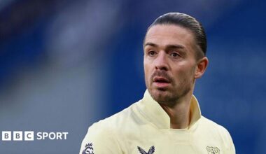 Everton midfielder Jack Grealish