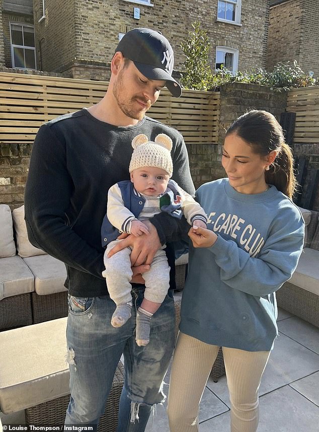 Louise, 35, nearly died when she welcomed Leo-Hunter in 2021 after a emergency caesarean in which she lost '12 and a half litres of blood'