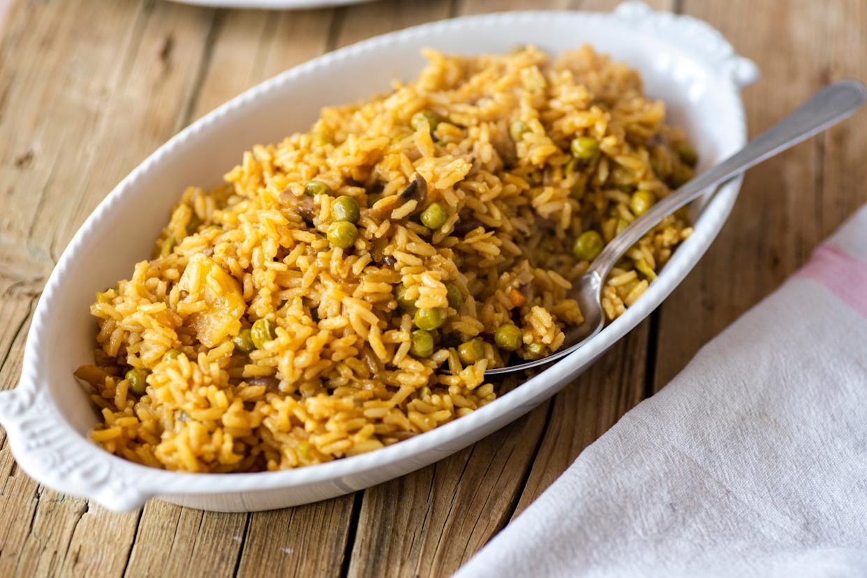 peas and rice comfort food
