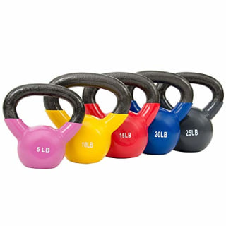 Sunny Health & Fitness Sunny Vinyl Coated Kettlebell (5-Pound)