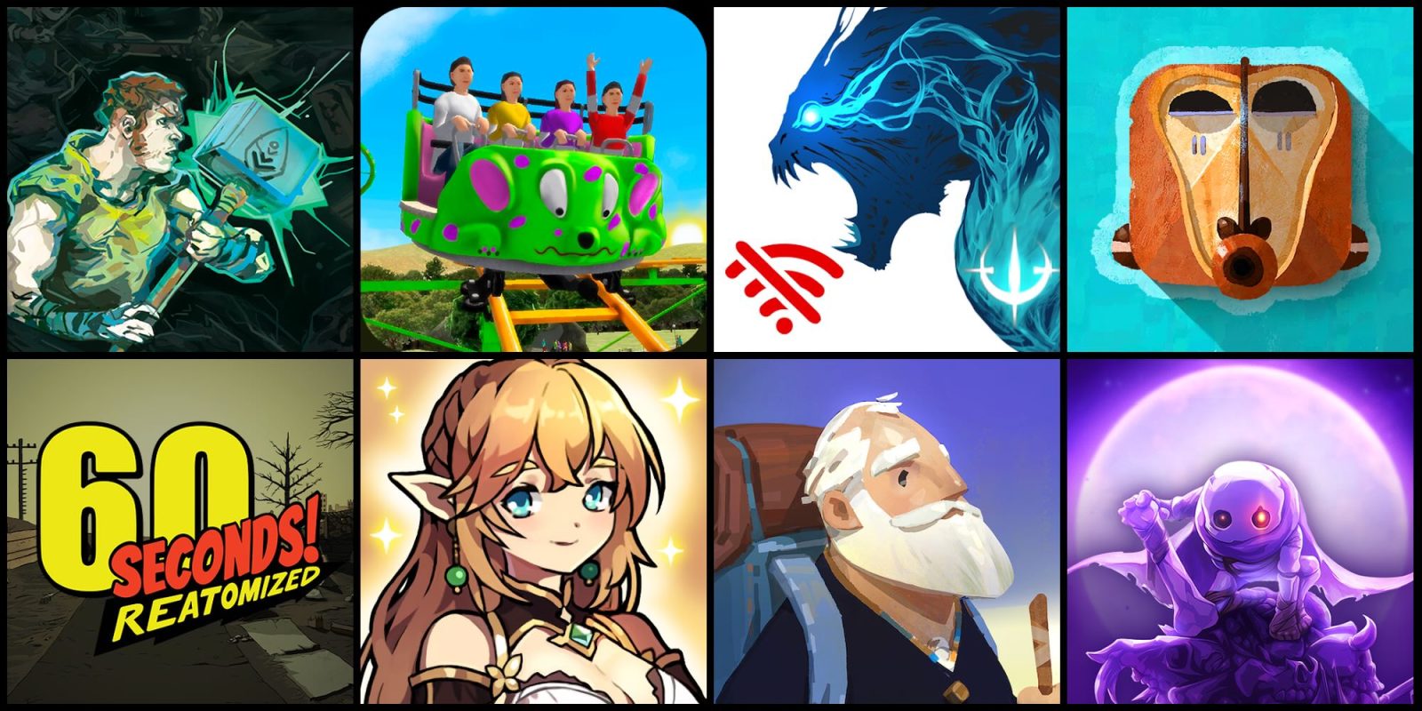 A collage of images of people and characters