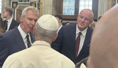 Pope Leo XIV accepts St Brigid’s Cross from senator and founder of leading Wicklow charity