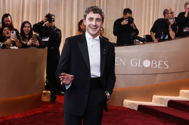 Paul Mescal attending the 83rd Golden Globes awards at The Beverly Hilton in Beverly Hills, Los Angeles, California. Photograph: Corine Solberg/PA Wire



