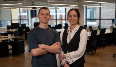 Biographica cofounders Cecily Price (CEO) and Dominic Hall, PhD (CTO). Image credits: Biographica