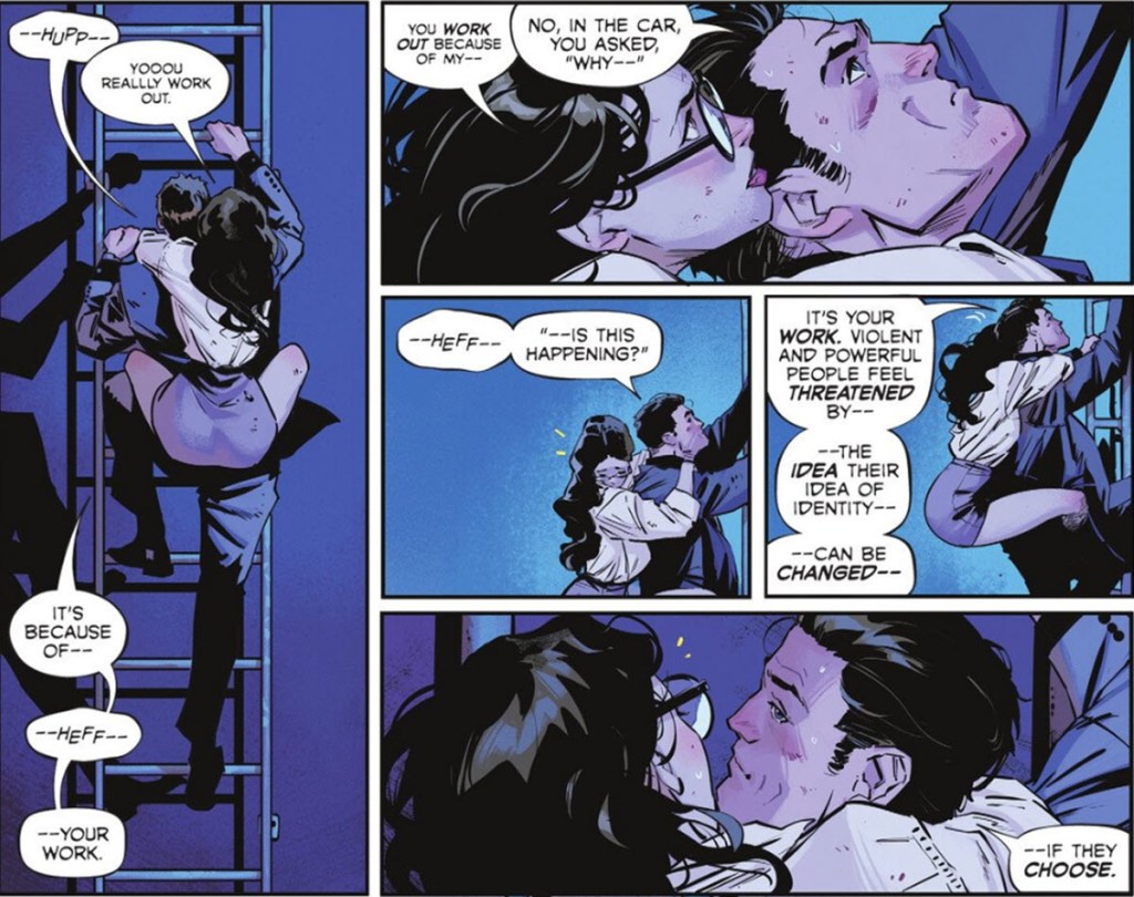 Bruce and his date make their escape in Batman #5