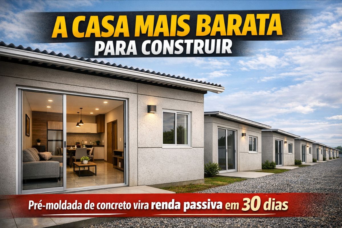 Prefabricated block house with walls for R$ 7.900, ready in 30 days, bricklayer assembles, yields R$ 3.300 in three and becomes a cheaper option than container and kitnet today (3)