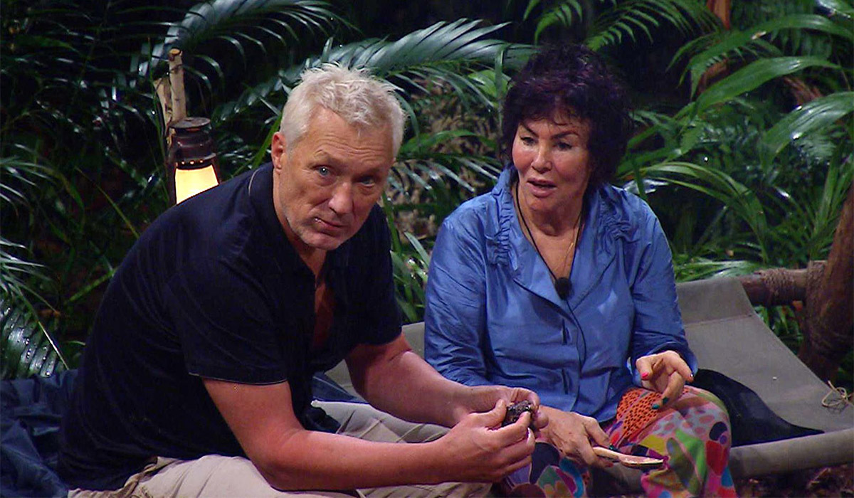 Martin Kemp and Ruby Wax on I'm A Celebrity Pic: ITV
