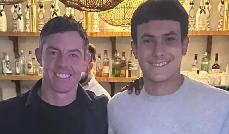 Emanuele Galeppini with Rory McIlroy. Photograph: Instagram