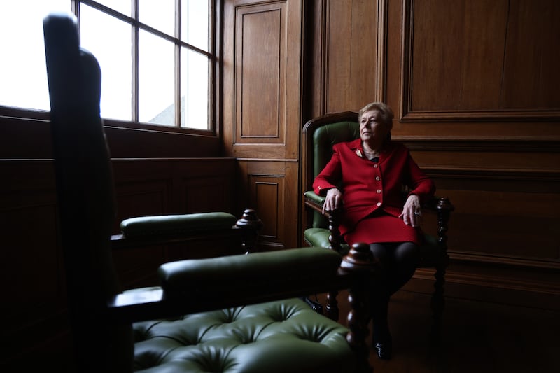 Holocaust Survivor Suzi Diamond  at the National Holocaust Memorial Day Commemoration. Photo: Bryan O’Brien 