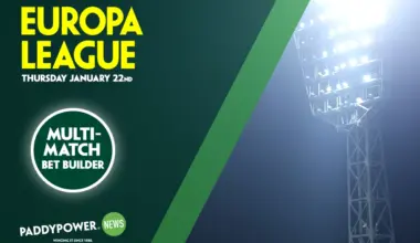 Thursday’s 9/1 Europa League Bet Builder – Paddy Power News