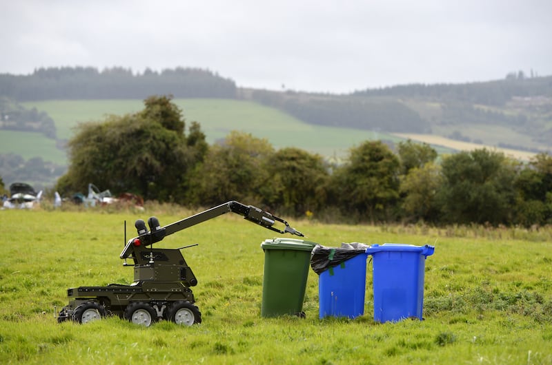 The Reamda Reacher at a demonstartion in Casement Aerodrome, Baldonnel. Photograph: Dara Mac Dónaill